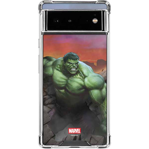 Marvel Enraged Hulk Google Pixel 6 Clear Case